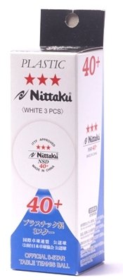 Nittaku SD 40+ 3er weiß